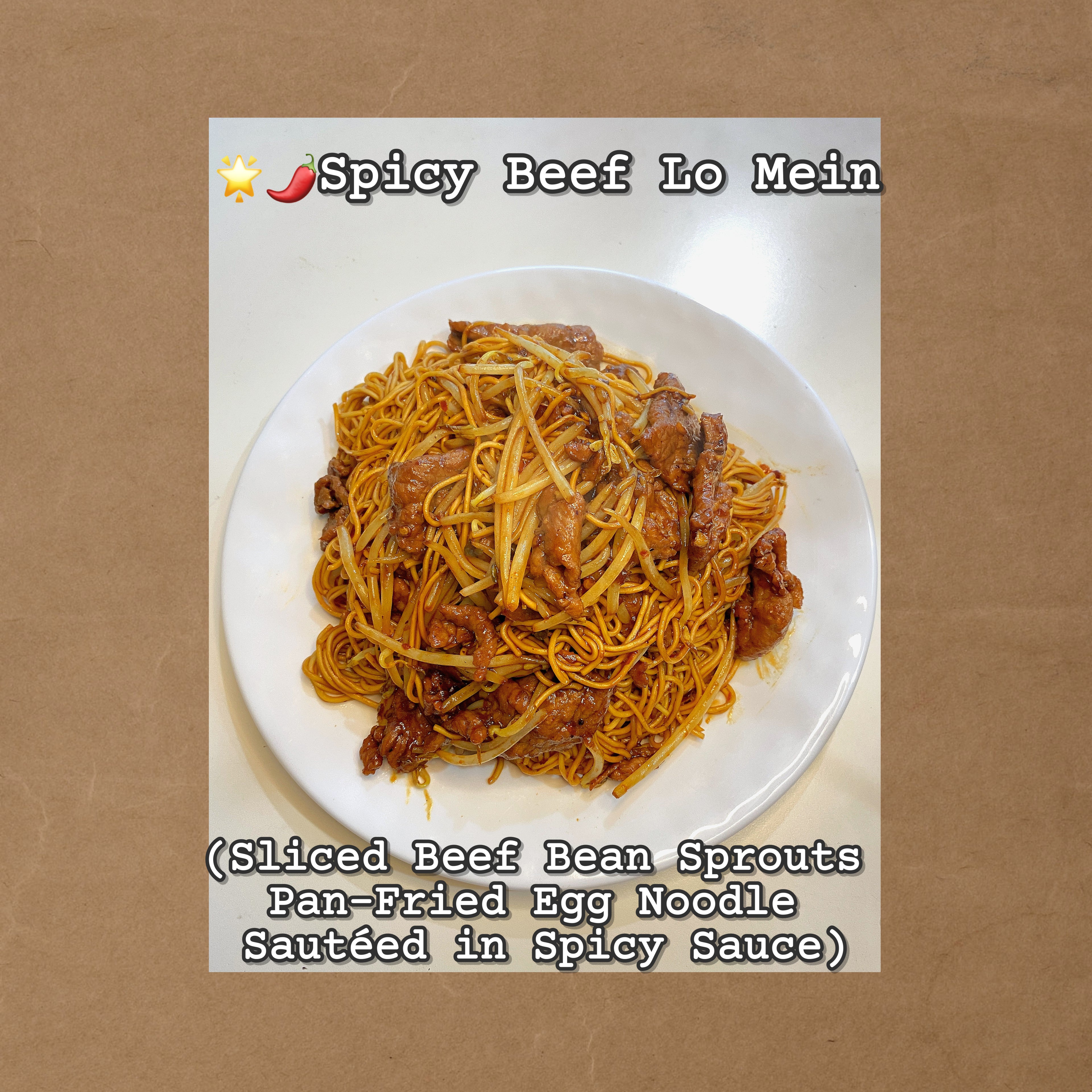 Spicy Beef Lo Mein