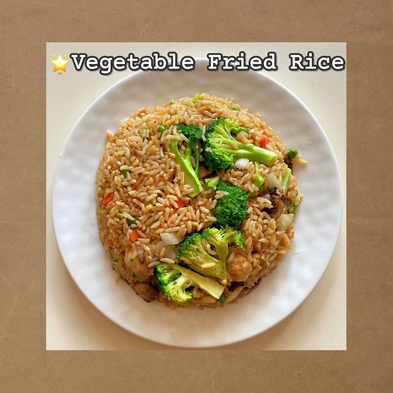 Vegetable Fried Rice